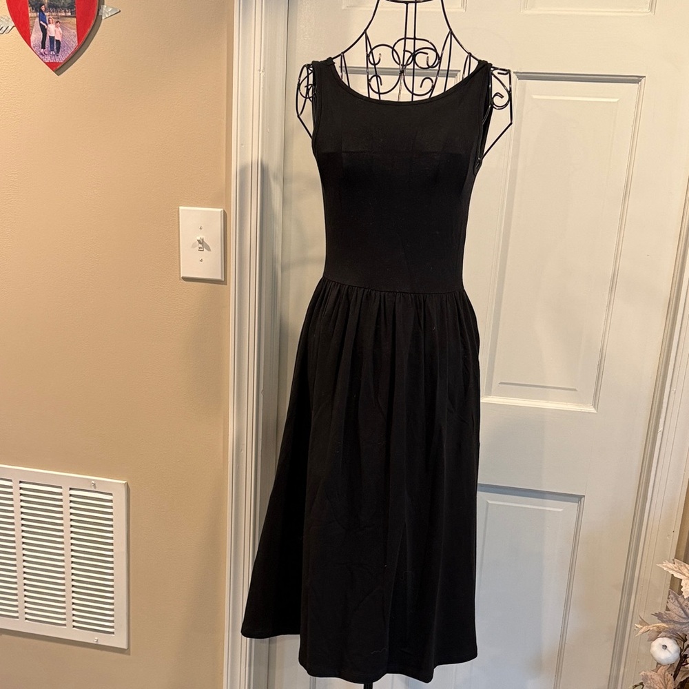 ASOS Classic Black Midi Dress